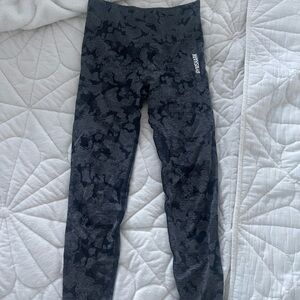 Gymshark black and grey print leggings